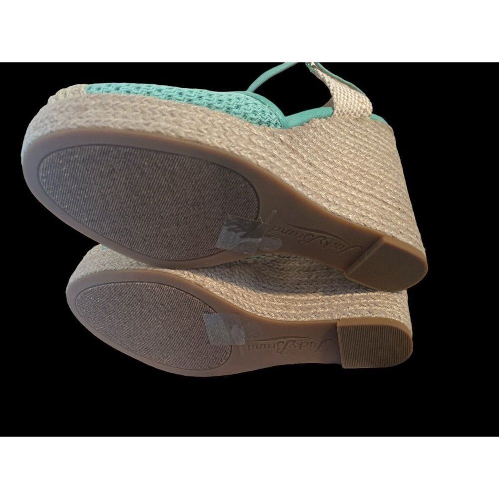 NEW Lucky Brand Reandra Wedge Espadrille Dusty Jade Shoe 7.5 - Picture 6 of 7